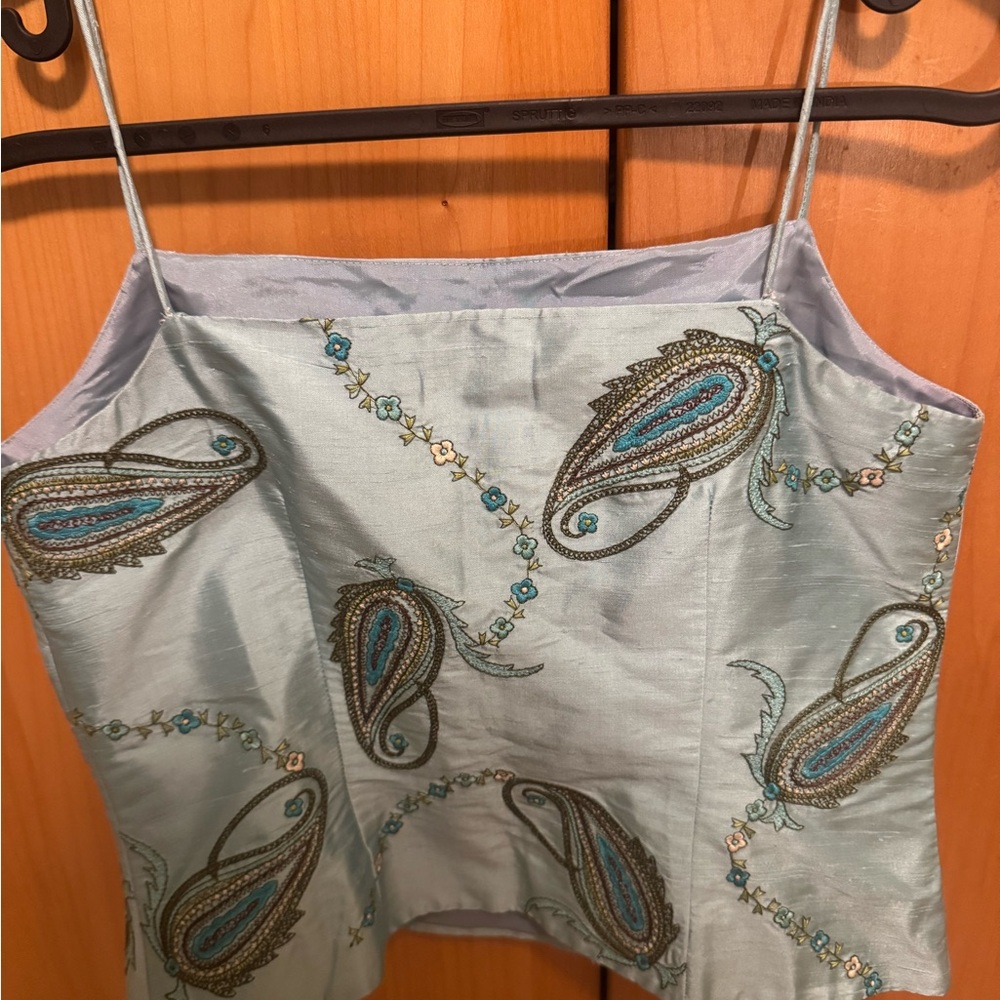 Ann Taylor Light Blue Silk Top - Picture 2 of 3